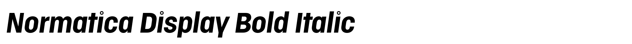Normatica Display Bold Italic image
